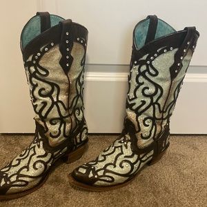 Corral Boots- Mint Green with Crystals